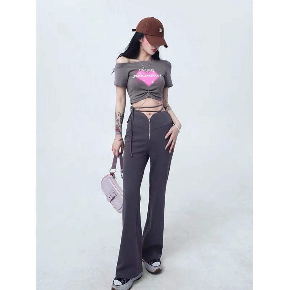 off shoulder heart top